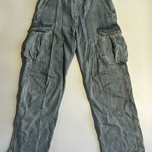 H&M Denim Cargo Pants for Men